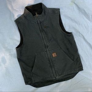Carhartt Loose Fit Washed Duck Sherpa-Lined Vest